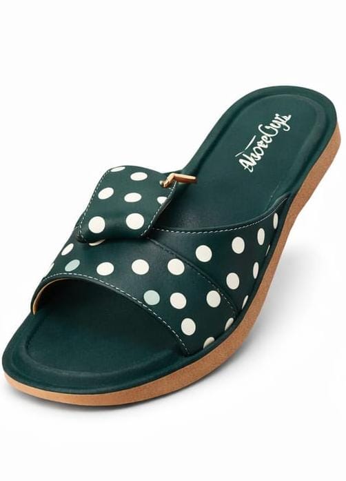 Step Carry "Polka Chic Summer Slides--Lightweight Ladies Slippers"